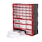 Intertool Drawer Bin Cabinet, 39 Drawers, 18.7 in. x 14.9 in. x 6.2 in., Plastic BX08-4013 - alternate 2